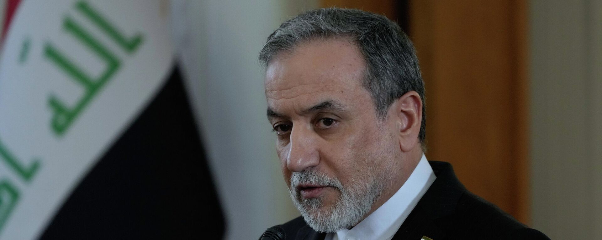 Iranian Foreign Minister Abbas Araghchi speaks in a joint press briefing with his Iraqi counterpart Fuad Hussein in Tehran, Iran, Sunday, Jan. 18, 2026. (AP Photo/Vahid Salemi) Iranian Foreign Minister Abbas Araghchi speaks in a joint press briefing with his Iraqi counterpart Fuad Hussein in Tehran, Iran, Sunday, Jan. 18, 2026. (AP Photo/Vahid Salemi) - Sputnik International, 1920, 15.03.2026