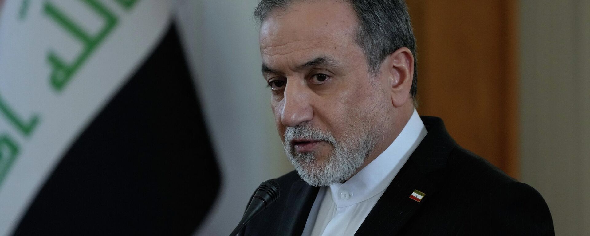 Iranian Foreign Minister Abbas Araghchi speaks in a joint press briefing with his Iraqi counterpart Fuad Hussein in Tehran, Iran, Sunday, Jan. 18, 2026. (AP Photo/Vahid Salemi) - Sputnik International, 1920, 08.03.2026