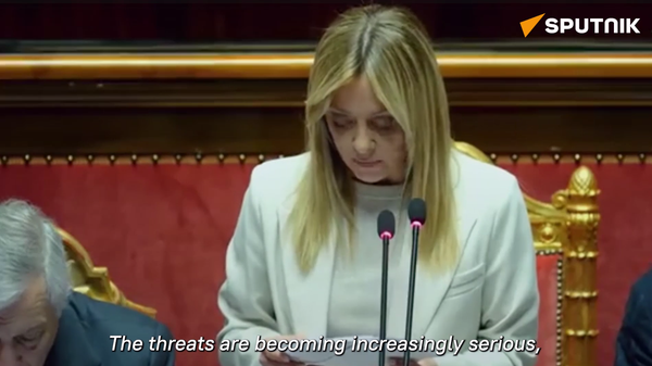 Meloni comments on Iran war - Sputnik International