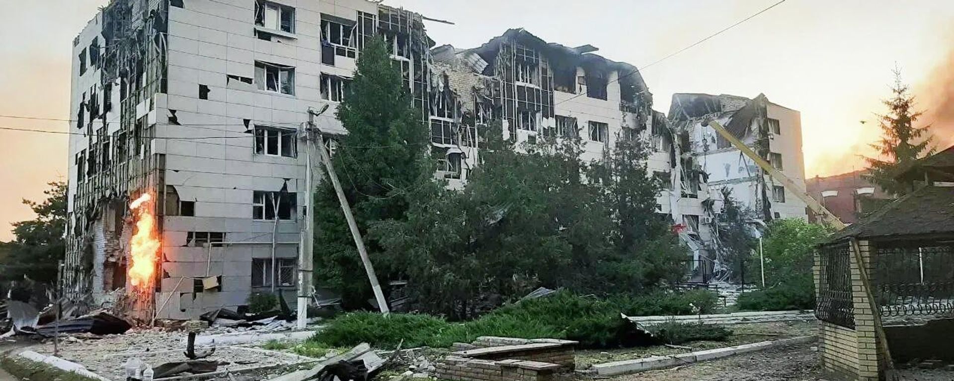 Consequences of the Ukrainian Armed Forces' drone attack in Starobelsk, Lugansk People's Republic - Sputnik International, 1920, 22.05.2026