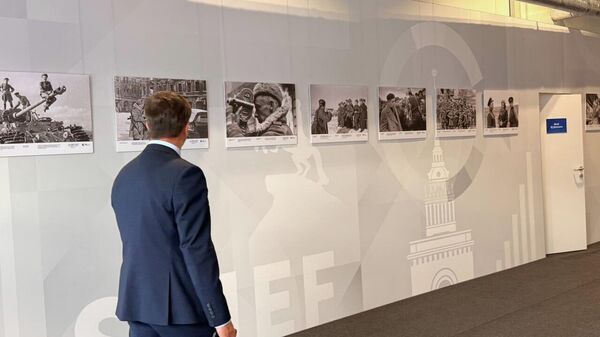 Photo Exhibition for Sovinformburo's 85th Anniversary Opens at SPIEF 2026 - Sputnik International