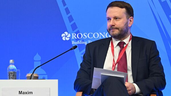 Russian Presidential Executive Office Deputy Chief of Staff Maxim Oreshkin, SPIEF 2026 - Sputnik International