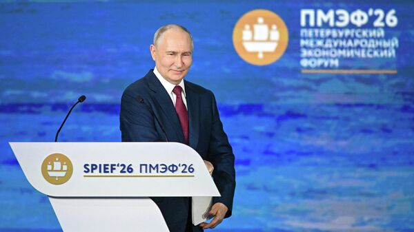Russian President Vladimir Putin at the St. Petersburg International Economic Forum. - Sputnik International