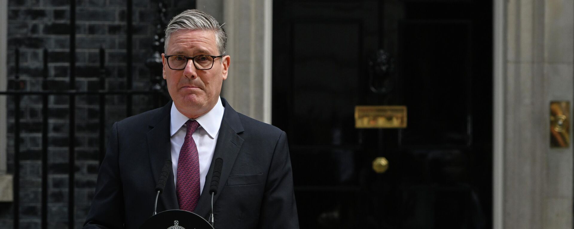 Britain's Prime Minister Keir Starmer speaks to the media outside 10 Downing Street to announce his resignation in London, Monday, June 22, 2026. Britain's Prime Minister Keir Starmer speaks to the media outside 10 Downing Street to announce his resignation in London, Monday, June 22, 2026. - Sputnik International, 1920, 22.06.2026