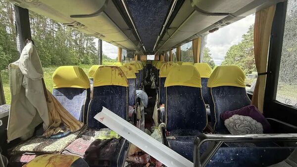 Drone That Attacked Bus in Bryansk Region  - Sputnik International