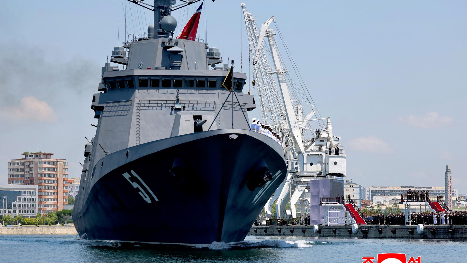 New multipurpose destroyer Choe Hyon at Nampho port, North Korea, June 23, 2026 New multipurpose destroyer Choe Hyon at Nampho port, North Korea, June 23, 2026 - Sputnik International, 1920, 24.06.2026