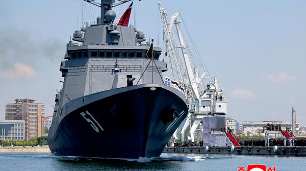 New multipurpose destroyer Choe Hyon at Nampho port, North Korea, June 23, 2026 - Sputnik International