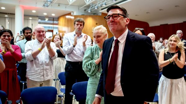 Andy Burnham smiles after being confirmed as the Labour Party's new leader and the country's next Prime Minister, during 'Labour's Special Conference' in London, Britain, July 17, 2026. HENRY NICHOLLS/Pool via REUTERS - Sputnik International
