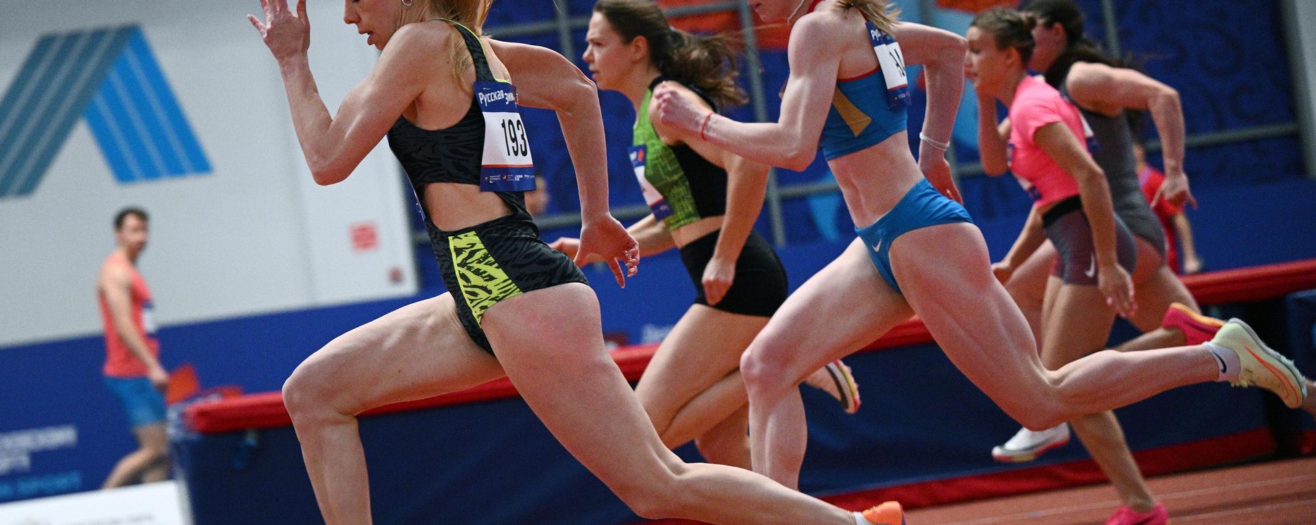 Participants in the women's 60m hurdles at the XXXII All-Russian Athletics Competition Russian Winter - 2023 in Moscow. Participants in the women's 60m hurdles at the XXXII All-Russian Athletics Competition Russian Winter - 2023 in Moscow. - Sputnik International, 1920, 24.07.2026