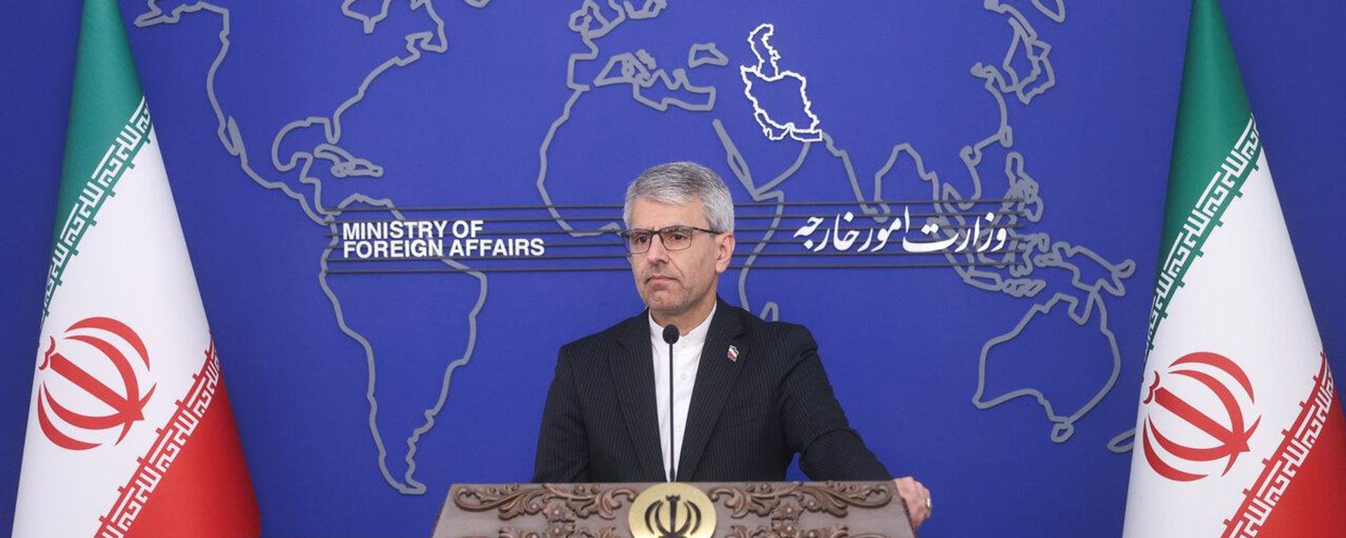 The press conference of Esmail Baghaei, the spokesman of the Ministry of Foreign Affairs, was held this afternoon, April 15, 2026, in the presence of members of the media - Sputnik International, 1920, 16.08.2026