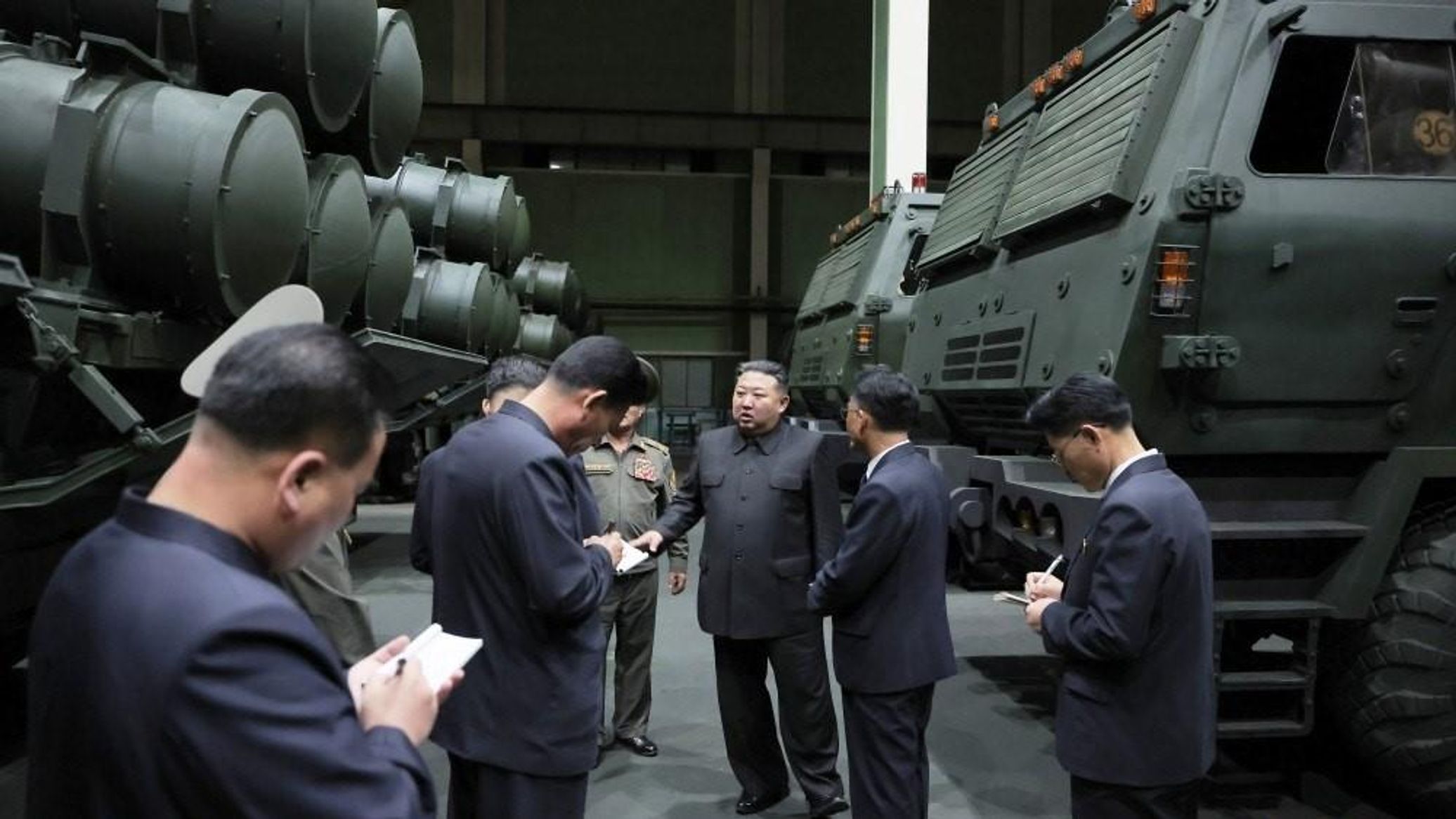 Kim Jong-un Inspects Defense Production Line
