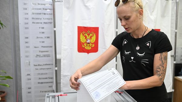 The 2026 State Duma election in Russia. Simferopol, September 20, 2026. - Sputnik International