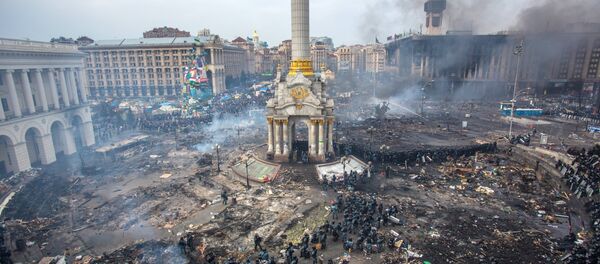 Maidan square in Kiev, Ukraine, Feb 19, 2014 - Sputnik International