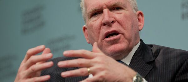 This March 11, 2014 file photo shows CIA Director John O. Brennan speaking in Washington. The CIA's insistence that it did not spy on its Senate overseers collapsed July 31 with the release of a stark report by the agency's internal watchdog documenting improper computer surveillance and obstructionist behavior by CIA officers. Those internal conclusions prompted Brennan to abandon months of defiance and defense of the agency and apologize to Senate intelligence committee leaders. This March 11, 2014 file photo shows CIA Director John O. Brennan speaking in Washington. The CIA's insistence that it did not spy on its Senate overseers collapsed July 31 with the release of a stark report by the agency's internal watchdog documenting improper computer surveillance and obstructionist behavior by CIA officers. Those internal conclusions prompted Brennan to abandon months of defiance and defense of the agency and apologize to Senate intelligence committee leaders. - Sputnik International