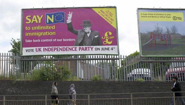 A UK Independence Party advertising poster, Oxford, Britain - 28 May 2009 - Sputnik International