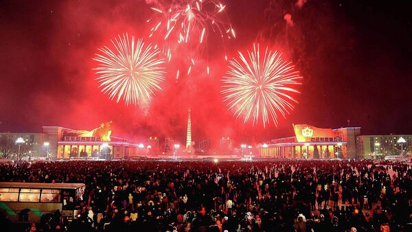 New Year's Eve celebrations, Pyongyang, North Korea - Sputnik International