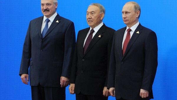 Lukashenko, Nazarbayev and Putin create the Eurasian Economic Union - Sputnik International
