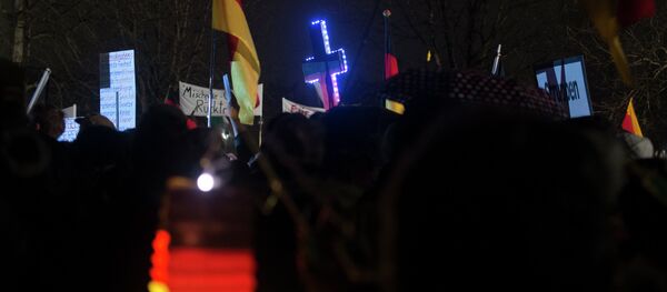 Dresden Pegida demonstration Dresden Pegida demonstration - Sputnik International