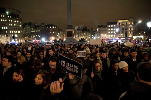 January 7 Je Suis Charlie vigil in London - Sputnik International
