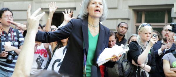 2012 Green Party presidential nominee Dr. Jill Stein speaking at Occupy Wall Street in 2011 - Sputnik International
