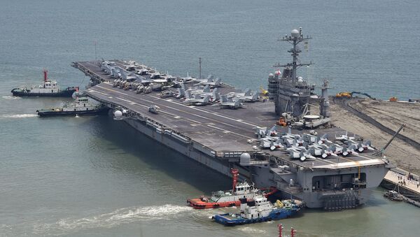 The US nuclear powered aircraft carrier USS George Washington. File photo - Sputnik International