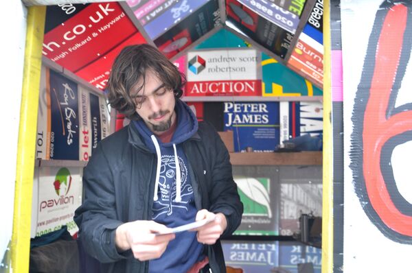 Activist Liam Geary-Baulch has been campaigning for more council homes for many years. Activist Liam Geary-Baulch has been campaigning for more council homes for many years. - Sputnik International