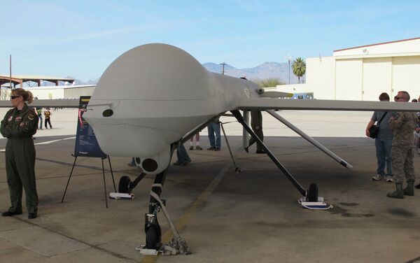 Photo of a MQ-1 Predator unmanned aerial vehicle built by General Atomics and used primarily by the United States Air Force and Central Intelligence Agency. - Sputnik International
