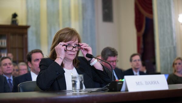 General Motors CEO Mary Barra testifies before Congress about deadly ignition defects. - Sputnik International