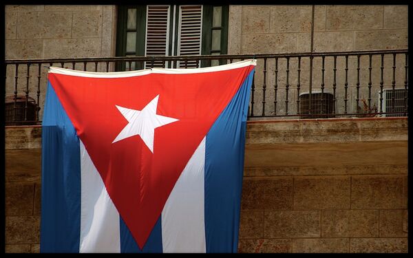 Cuban flag hanging in Havana Cuban flag hanging in Havana - Sputnik International