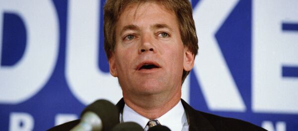David Duke speaking at a rally in 1991 during his run for president. David Duke speaking at a rally in 1991 during his run for president. - Sputnik International