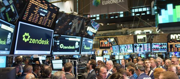 Trading floor of the New York Stock Exchange. Trading floor of the New York Stock Exchange. - Sputnik International