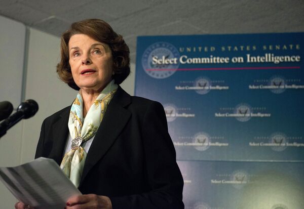 Senate Intelligence Committee Chair Senator Dianne Feinstein speaks after a closed-door meeting on Capitol Hill in Washington, Thursday, April 3, 2014. Senate Intelligence Committee Chair Senator Dianne Feinstein speaks after a closed-door meeting on Capitol Hill in Washington, Thursday, April 3, 2014. - Sputnik International