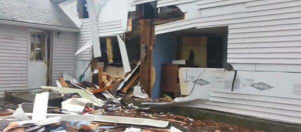 Eighteen New York police agencies have left David M. Cady Jr.'s home destroyed after a three-day standoff. - Sputnik International