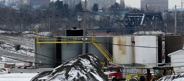 A brine injection well owned by Northstar Disposal Services LLC is seen in Youngstown, Ohio, with the skyline of Youngstown in the distance. A dozen earthquakes in northeastern Ohio were almost certainly induced by injection of gas-drilling wastewater into the earth, state regulators said Friday, March 9, 2012 as they announced a series of tough new rules for drillers. Fracking was halted in Ohio after two major earthquakes were felt in Youngstown in March, 2014. A brine injection well owned by Northstar Disposal Services LLC is seen in Youngstown, Ohio, with the skyline of Youngstown in the distance. A dozen earthquakes in northeastern Ohio were almost certainly induced by injection of gas-drilling wastewater into the earth, state regulators said Friday, March 9, 2012 as they announced a series of tough new rules for drillers. Fracking was halted in Ohio after two major earthquakes were felt in Youngstown in March, 2014. - Sputnik International