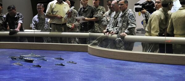 US military officers plan out combined training drills with South Korean military representatives on July, 15, 2014. - Sputnik International