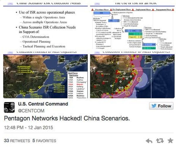 Hackers tweeted Pentagon surveillance. - Sputnik International
