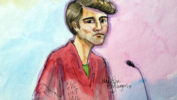 Ross William Ulbricht, depicted in an artist's rendering of his appearance in federal court, is accused of selling drugs through the underground website he founded, Silk Road. - Sputnik International