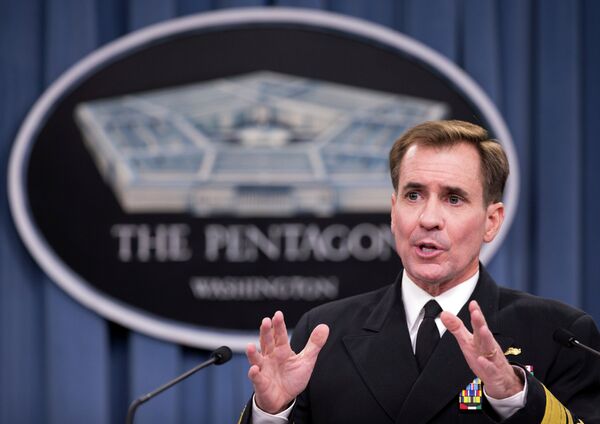 Rear Admiral John Kirby, the Pentagon press secretary, said the U.S. will deploy 400 troops in the coming weeks to train moderate Syrian militants to fight the Islamic State. Rear Admiral John Kirby, the Pentagon press secretary, said the U.S. will deploy 400 troops in the coming weeks to train moderate Syrian militants to fight the Islamic State. - Sputnik International