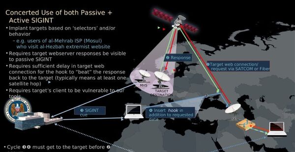 A slide from an NSA presentation on its Quantumtheory program. A slide from an NSA presentation on its Quantumtheory program. - Sputnik International