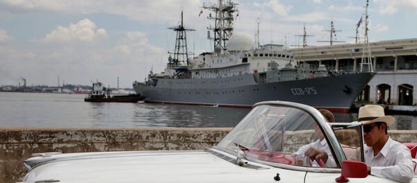The Viktor Leonov docked in Havana last February. The Viktor Leonov docked in Havana last February. - Sputnik International