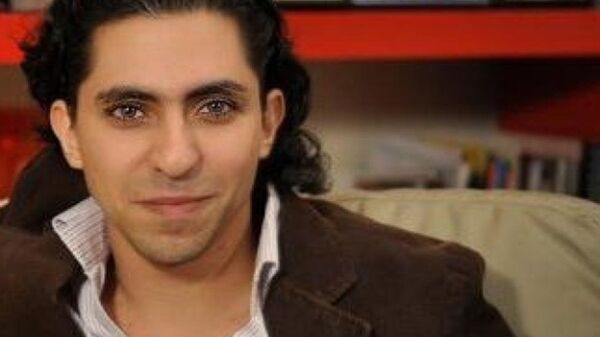 A screenshot of Raif Badawi, a Saudi Arabian writer and creator of the website Free Saudi Liberals. He was arrested in 2012 on a charge of insulting Islam through electronic channels and apostasy. He was sentenced to seven years in prison and 600 lashes in 2013, then resentenced to 1000 lashes and ten years in prison plus a fine in 2014. A screenshot of Raif Badawi, a Saudi Arabian writer and creator of the website Free Saudi Liberals. He was arrested in 2012 on a charge of insulting Islam through electronic channels and apostasy. He was sentenced to seven years in prison and 600 lashes in 2013, then resentenced to 1000 lashes and ten years in prison plus a fine in 2014. - Sputnik International