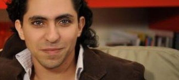 A screenshot of Raif Badawi, a Saudi Arabian writer and creator of the website Free Saudi Liberals. He was arrested in 2012 on a charge of insulting Islam through electronic channels and apostasy. He was sentenced to seven years in prison and 600 lashes in 2013, then resentenced to 1000 lashes and ten years in prison plus a fine in 2014. - Sputnik International