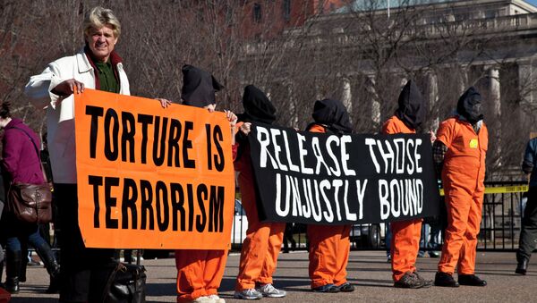People protest torture outside of the White House in Washington, DC. - Sputnik International