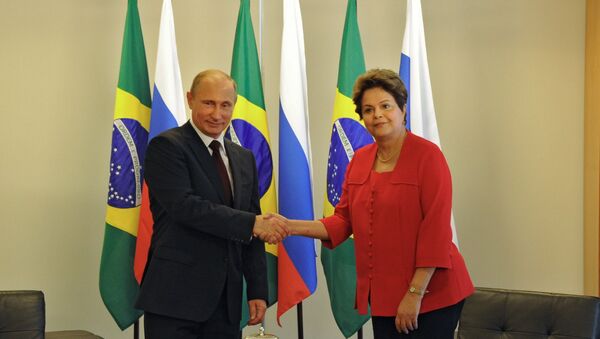 Mr Putin also said he values highly the attention Ms Rousseff gives to the strategic partnership between the two countries and confirmed his readiness to continue constructive dialogue, active joint work to take bilateral cooperation in different areas even further, and continue cooperation within the UN, G20, BRICS group and other multilateral organisations, the Kremlin's said in a statement published on its website. - Sputnik International