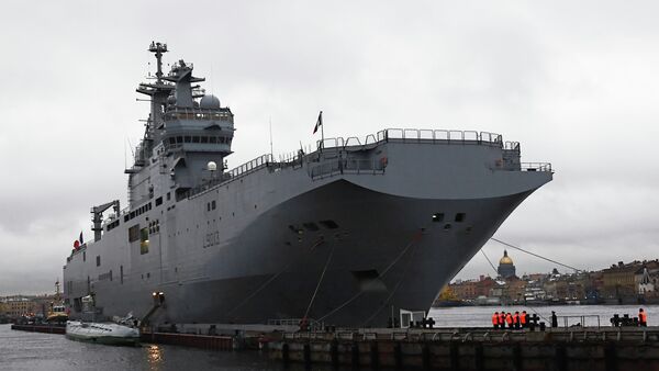Russia's state arms exporter Rosoboronexport has been invited to attend the handover of the first Mistral-class helicopter carrier built by France for the Russian navy. - Sputnik International