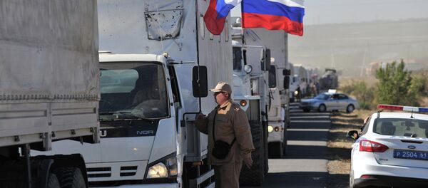 Russia'a humanitarian aid convoy for Eastern Ukraine Russia'a humanitarian aid convoy for Eastern Ukraine - Sputnik International