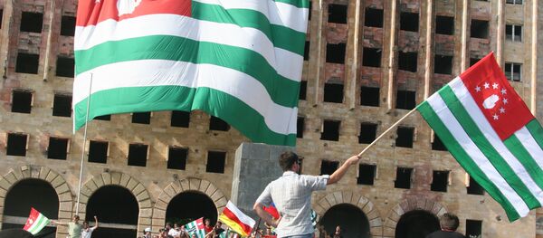 Residents of Abkhazian capital of Sukhumi rejoicing as Russia recognizes Georgia's breakaway region of Abkhazia as independent state. Residents of Abkhazian capital of Sukhumi rejoicing as Russia recognizes Georgia's breakaway region of Abkhazia as independent state. - Sputnik International