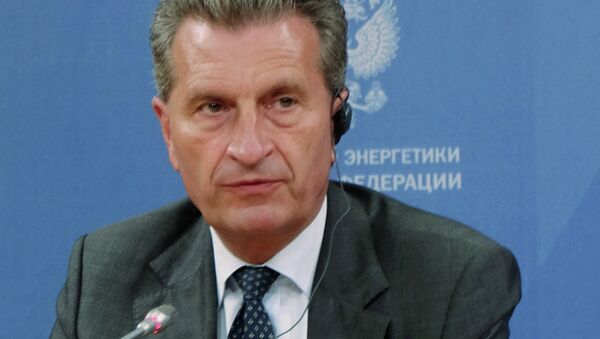 European Commissioner for Energy and European Commission Vice-President Gunther Oettinger - Sputnik International