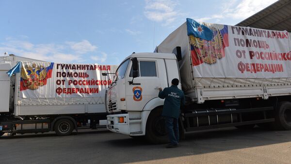 Russia's tracks with humanitarian aid - Sputnik International