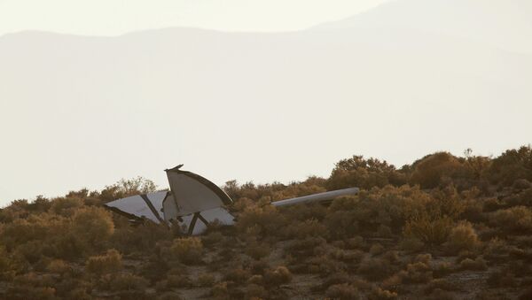 The crash site of Virgin Galactic's SpaceShipTwo - Sputnik International